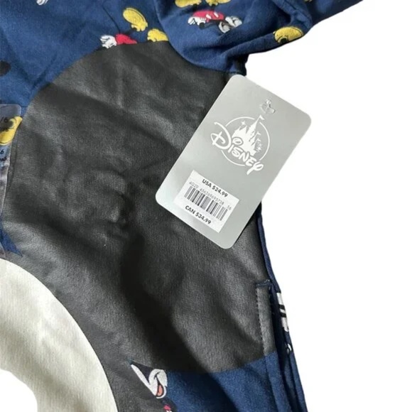 Hoodie Lot with Shirt- Disney Mickey Mouse Youth Size 5/6 Zip Sweatshirt NWT - Picture 5 of 11